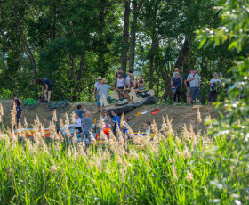 2019  Vor dem Start des Bootsrennen